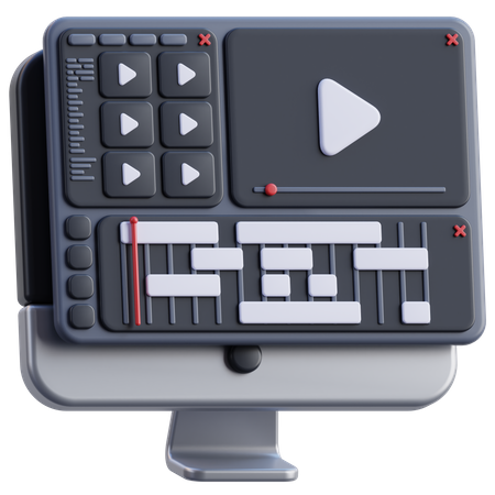 Editing Software  3D Icon