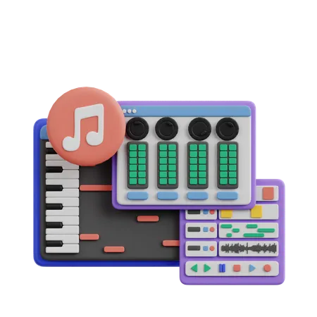 Montage musical  3D Icon