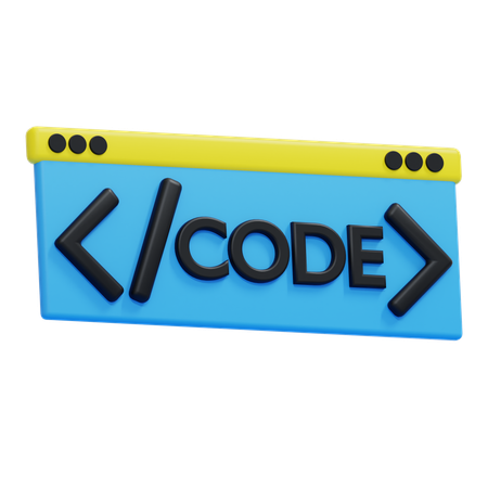 Editor de código  3D Icon