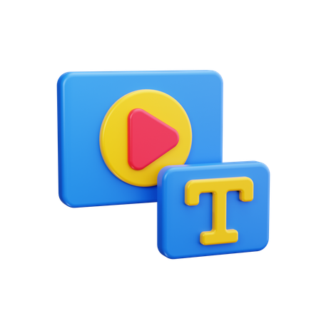 Editor de texto  3D Icon