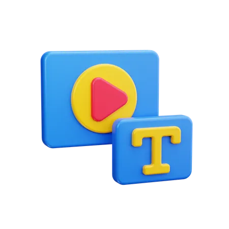 Editor de texto  3D Icon