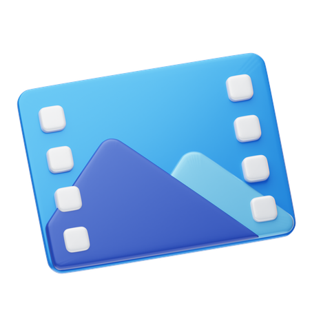 Editor de vídeo  3D Icon