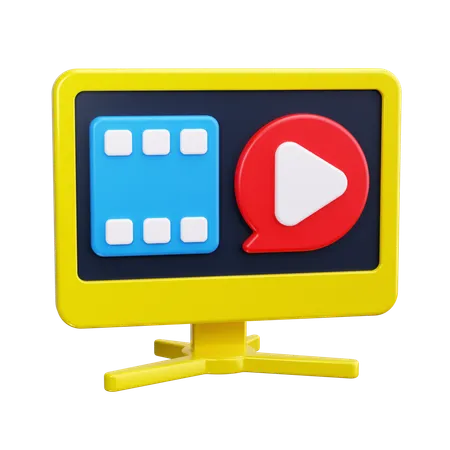 Editor de video  3D Icon