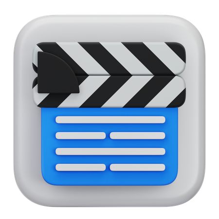 Editor de vídeo  3D Icon