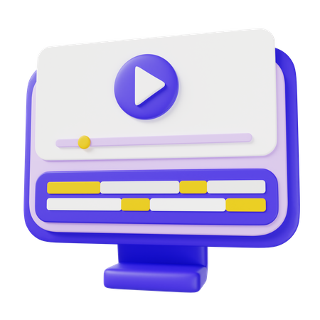 Editor de vídeo  3D Icon