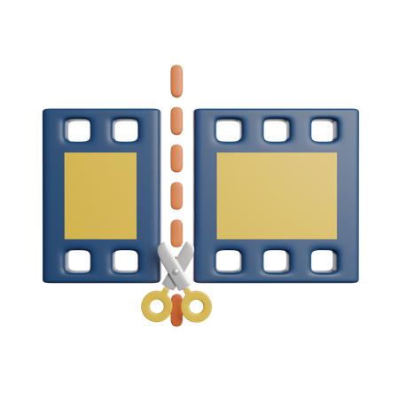 Editor de video  3D Icon