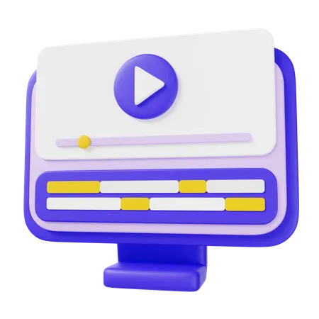 Editor de video  3D Icon