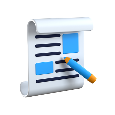 Editorial  3D Icon