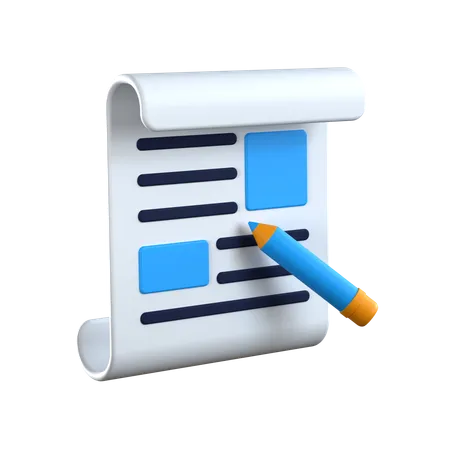 Editorial  3D Icon