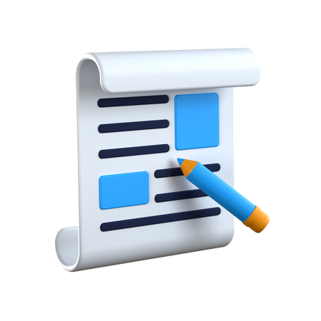 Editorial  3D Icon