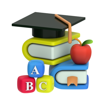 Educação  3D Icon