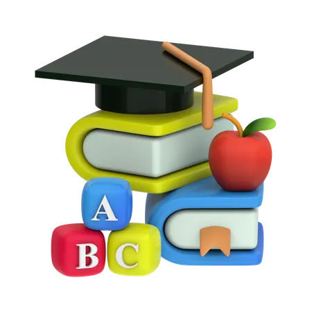 Educação  3D Icon