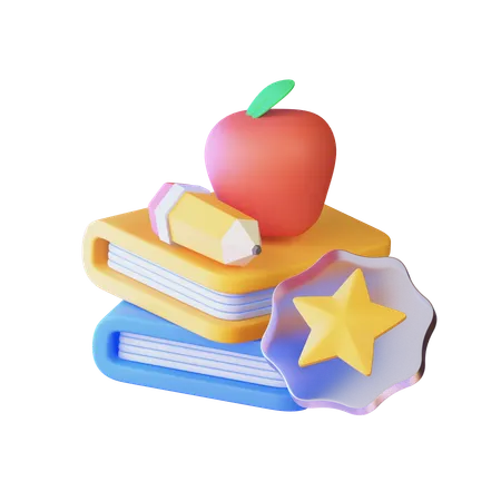 Educação  3D Icon