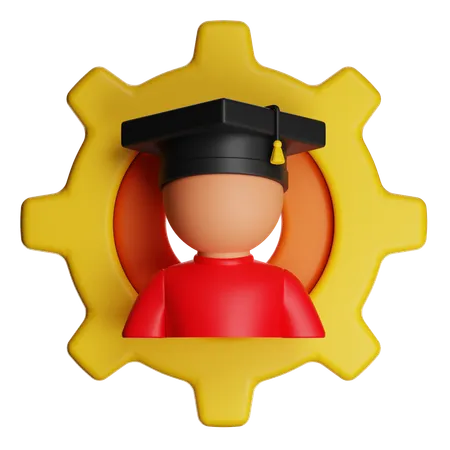 Educação  3D Icon