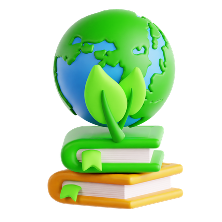 Educação ambiental  3D Icon