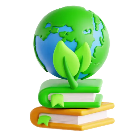 Educação ambiental  3D Icon