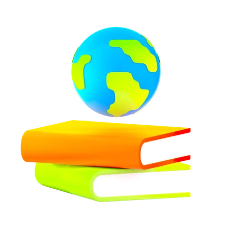 Educação Global  3D Icon