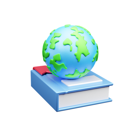 Educação Global  3D Icon