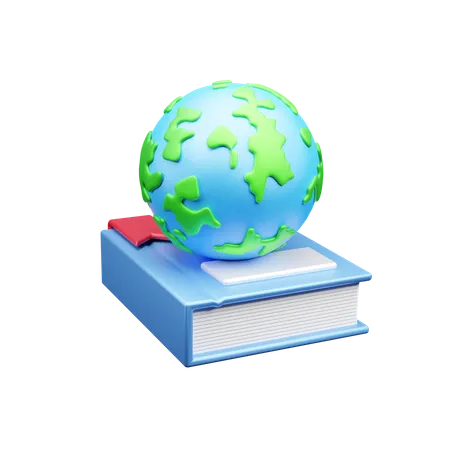 Educação Global  3D Icon