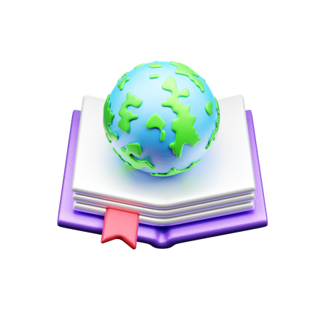 Educação Global  3D Icon