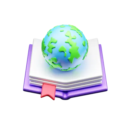 Educação Global  3D Icon