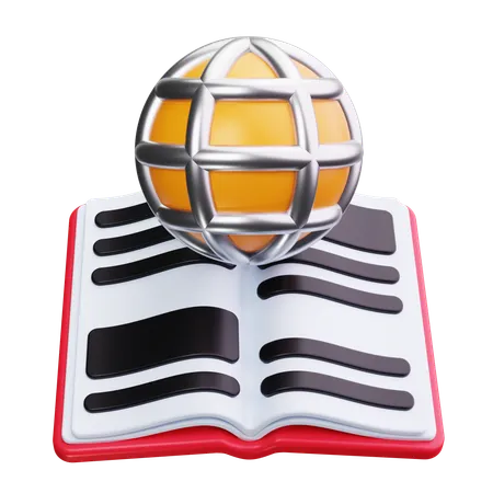 Educação Global  3D Icon