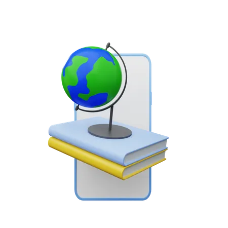 Educação Global  3D Illustration