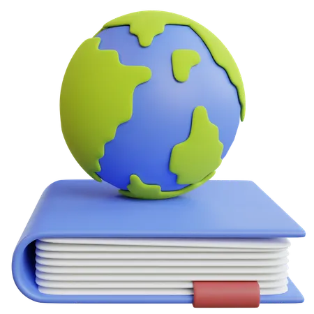 Educação Global  3D Icon
