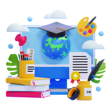 Habilidades educacionais  3D Illustration