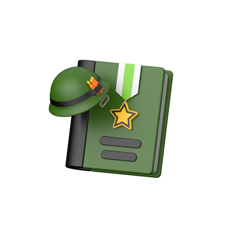 Educação militar  3D Icon