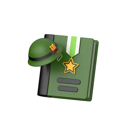 Educação militar  3D Icon