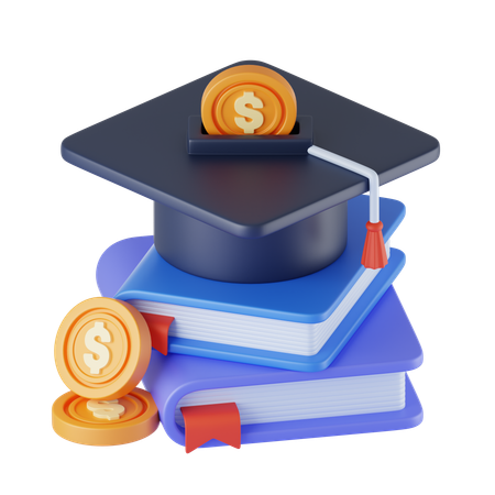 Dinero para educación  3D Icon