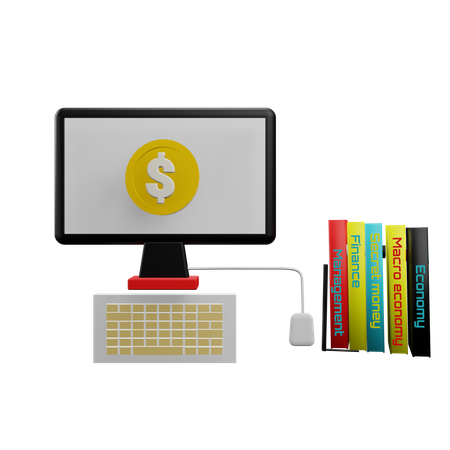 Educación financiera  3D Icon
