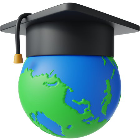 Educación global  3D Icon