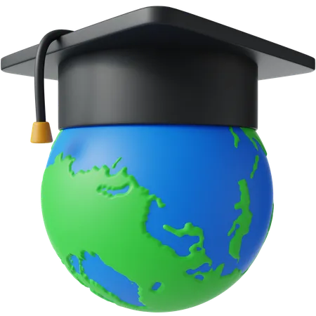 Educación global  3D Icon