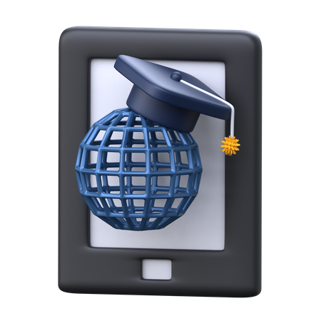 Educación global  3D Icon