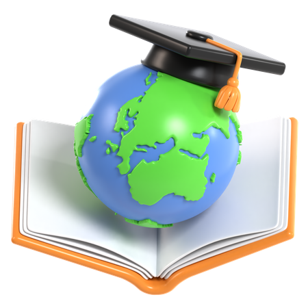 Educación global  3D Icon