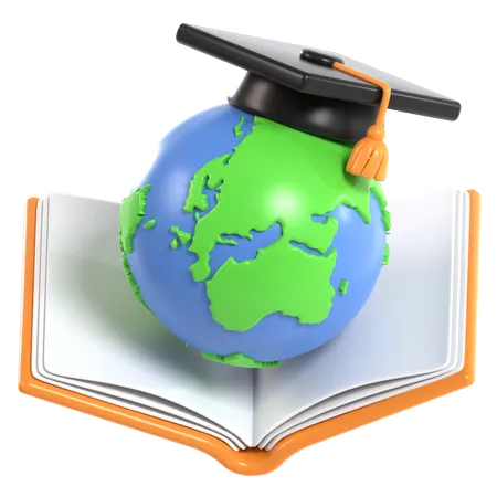 Educación global  3D Icon