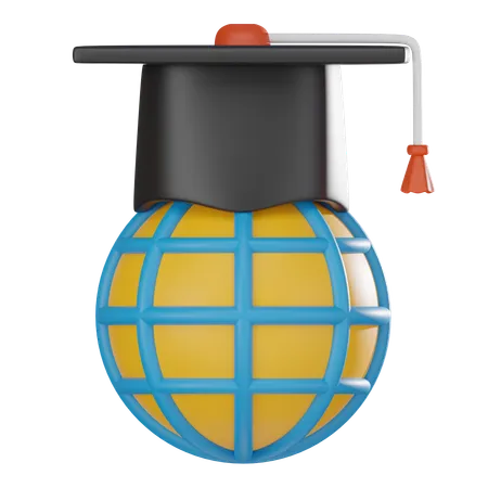 Educación global  3D Icon