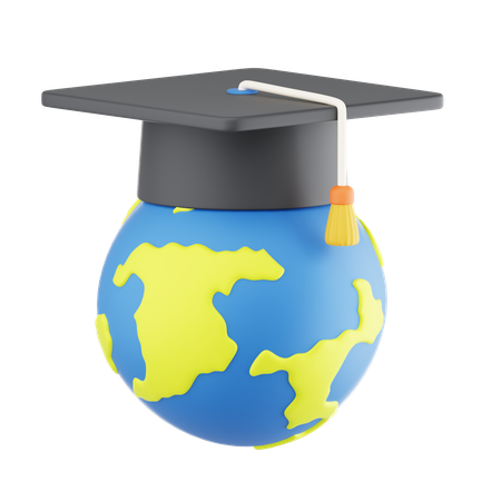 Educación global  3D Icon