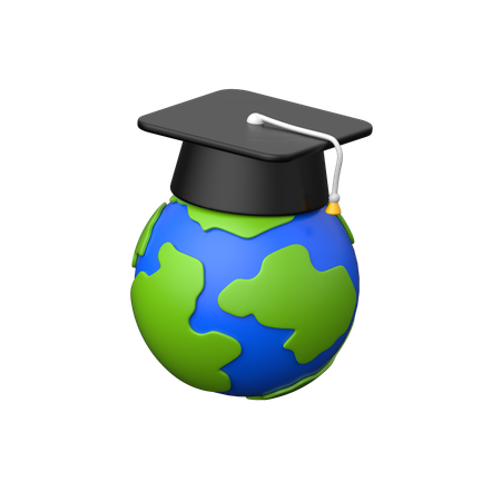 Educación global  3D Icon