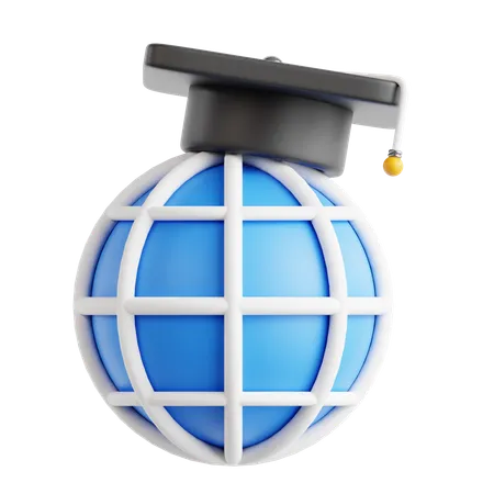 Educación global  3D Icon