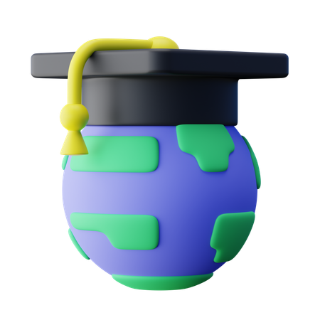 Educación global  3D Icon