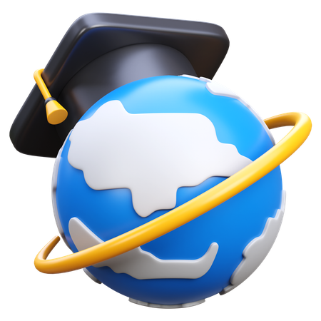 Educación global  3D Icon