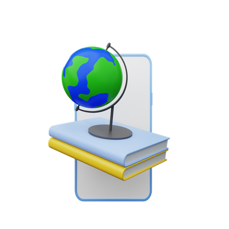 Educación global  3D Illustration