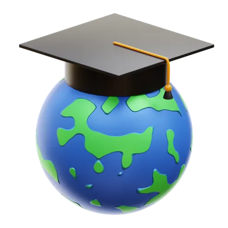 Educación global  3D Illustration