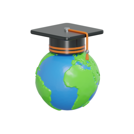 Educación global  3D Icon