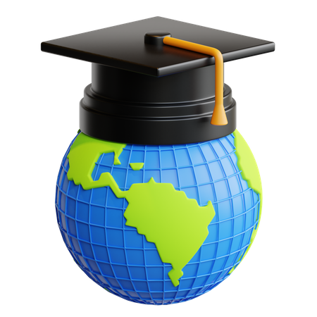 Educación mundial  3D Illustration