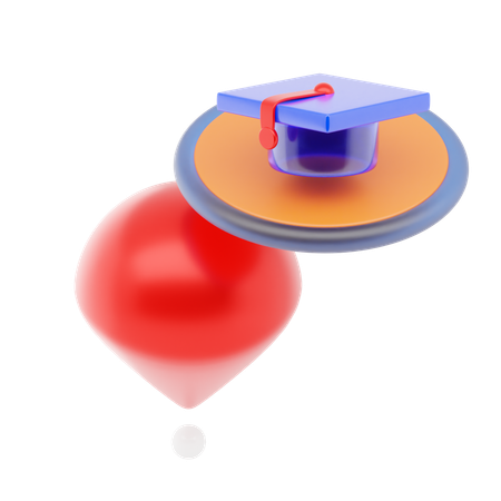 Pin de educación  3D Icon