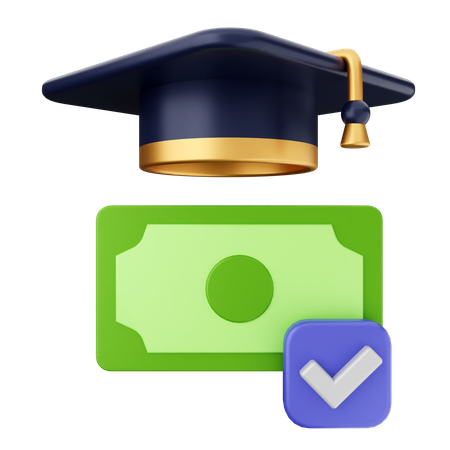 Educación monetaria  3D Icon